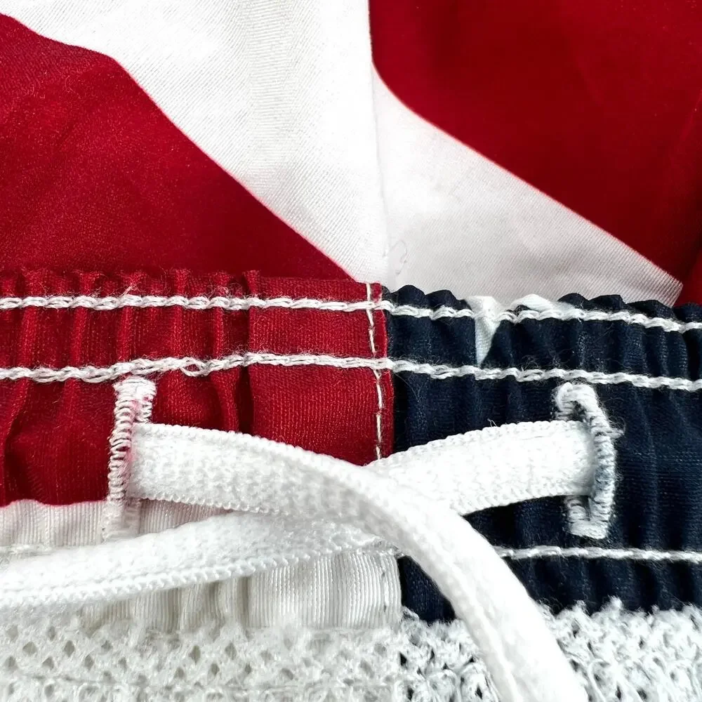 Old Navy Youth Patriotic Flag Board Shorts Youth Size 18 Preowned Unlined